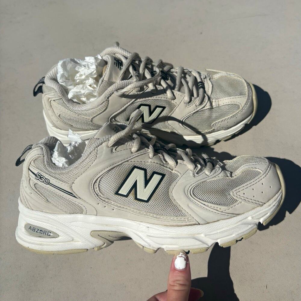 New Balance 530 Moonbeam/Sea Salt Mesh Sneakers Women’s Size 7